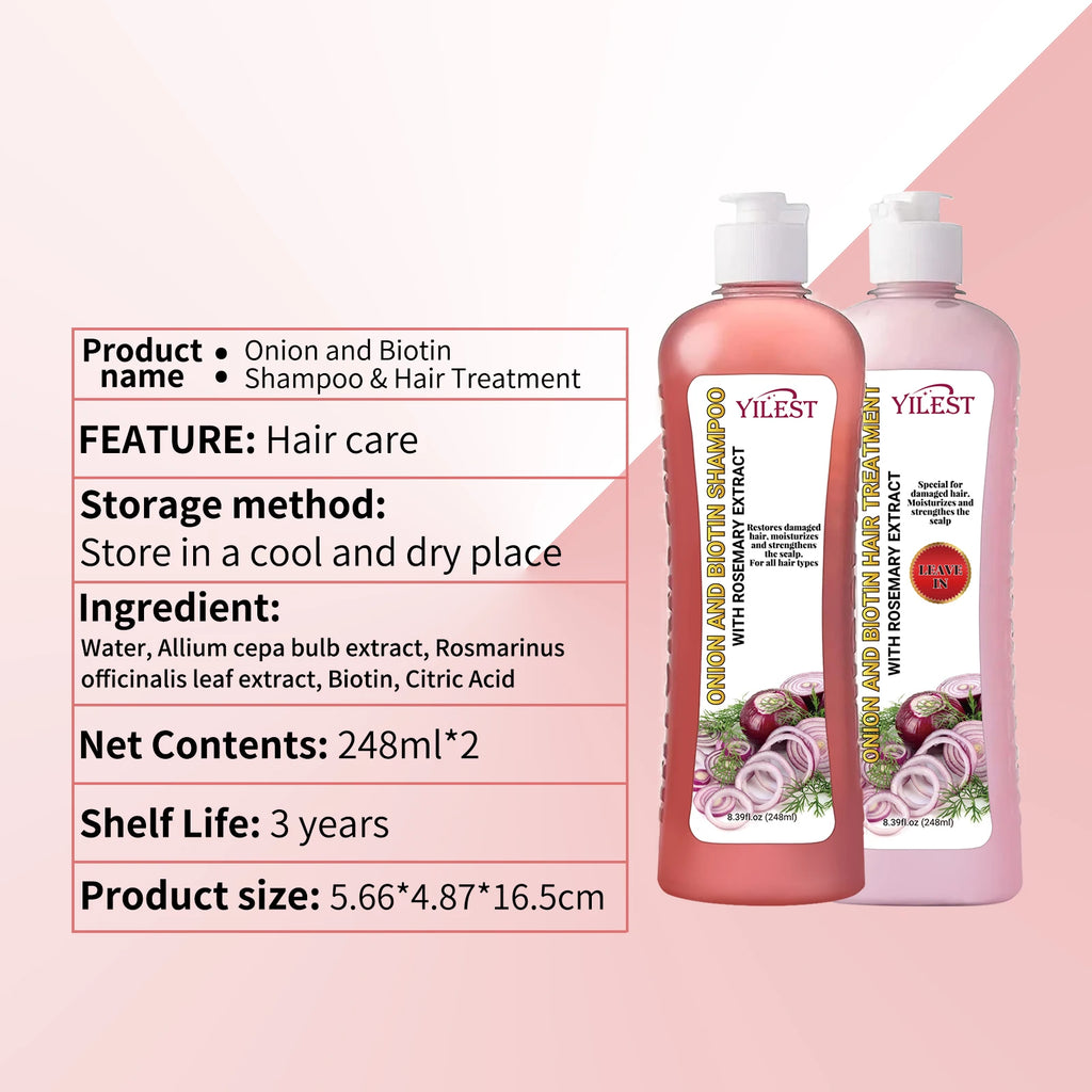All-in-One Hair Strengthening Shampoo - Rosemary Onion Formula to Combat Hair Loss, Stimulate Growth & Improve Scalp Health.