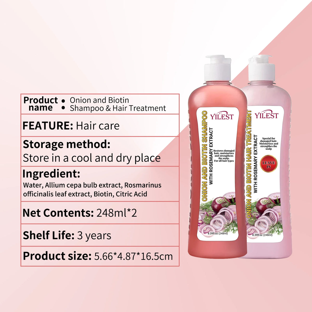 All-in-One Hair Strengthening Shampoo - Rosemary Onion Formula to Combat Hair Loss, Stimulate Growth & Improve Scalp Health.