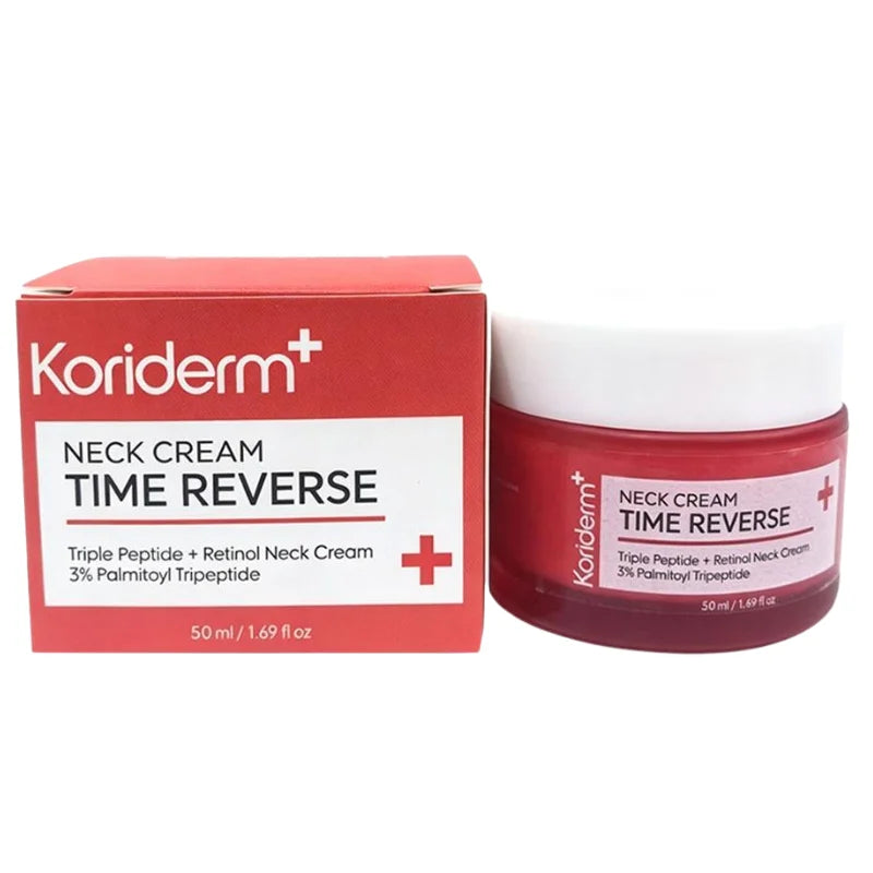 Koriderm+ Time Reversal Neck Tightening Cream Tripeptide Retinol Smooth Double Chin Eliminate Neck Wrinkles Skin Care Cream