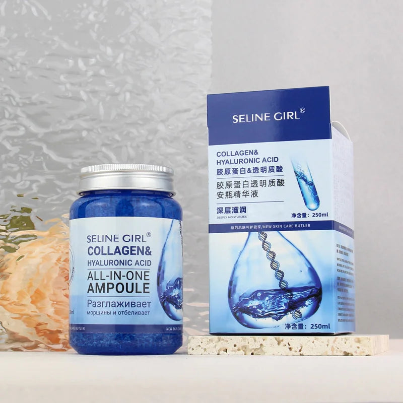 250ml Korean Hyaluronic Acid Collagen Anti-Aging Face Essence Moisturizing Multi-functional Skin Care Product Fade Fine Repair