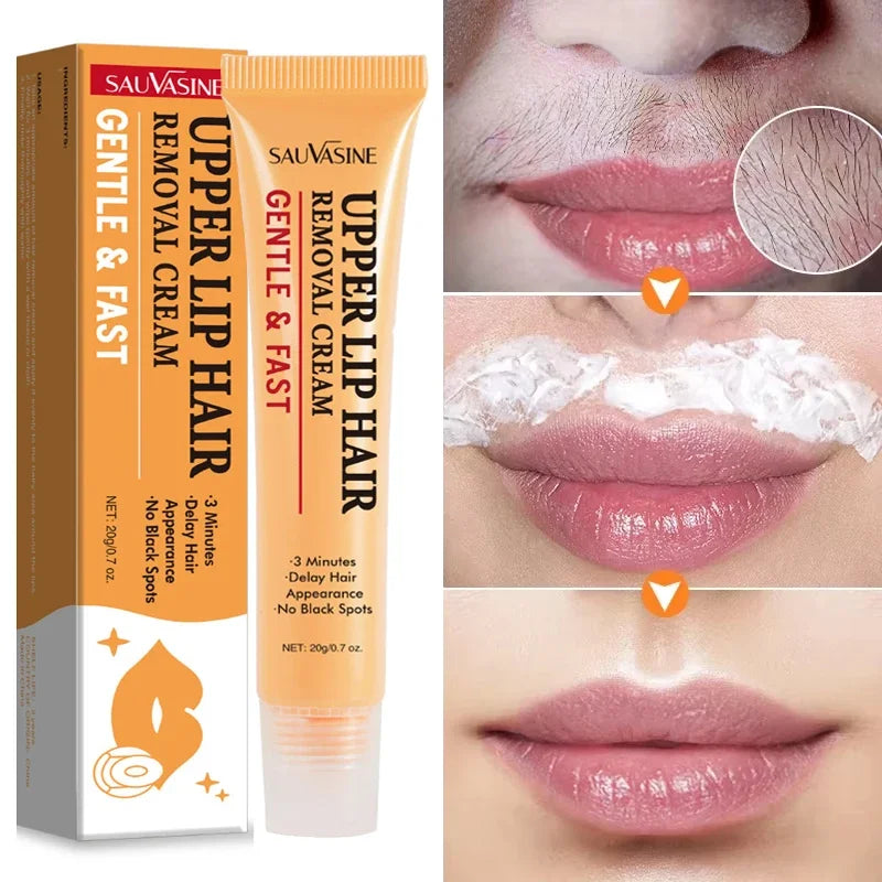 3 Minutes Fast Hair Removal Cream Painless Hair Growth Inhibitor Lip Face Arm Armpit Leg Permanent Depilatory for Men Women Care