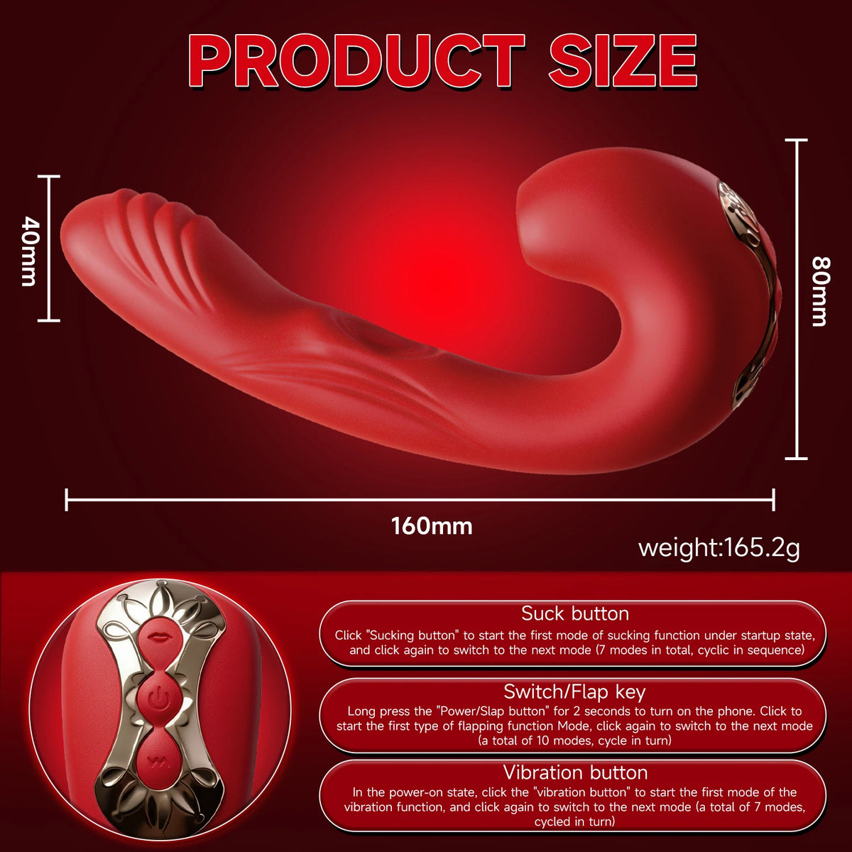 Female Masturbation Flapping Sucking G-spot Dildo Vibrator Couple Adult Clitoris Stimulator Adult Goods Sex Toy For Women 18+