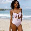 2025 Bathing Suit Female One Pieces Swimsuit Swimwear Women Spot Bowknot Micro Bikini Set Tankini Traje De Baño Mujer Beachwear