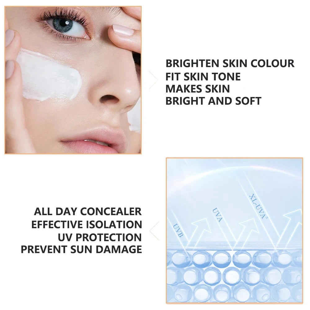 Korea 5ml Face BB Cream Glow Serum Kit Niacinamide/Peptides Sunscreen Foundation Cream Moisturizing Concealer Skin Care Beauty