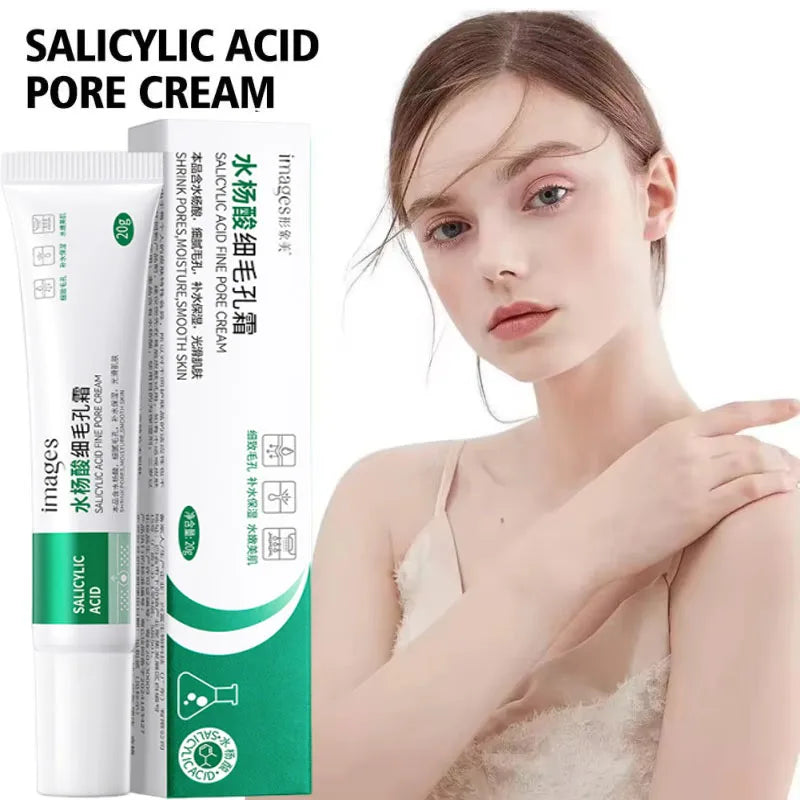 Salicylic Acid Pores Refining Cream Shrink Pore Lmprove Whitening Anti-aging Cream Face Acnes Cream 20g Skin Care
