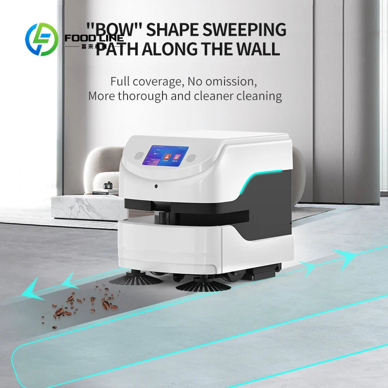 Autonomous Intelligent Cleaning Robot 3-in-1 Sweeping Vacuum Mopping Automatic Floor Cleaner for Commercial Industrial Use