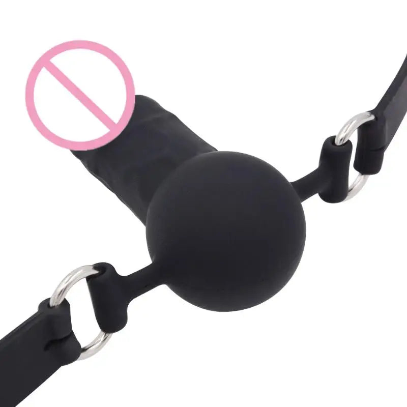 Gag Ball Open Mouth Dildo Sex Toy Gags Sexual Object Adjustable Restraint Bondage Sex Products Intimate Goods 18+ Adult Games