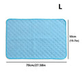 Summer Pet Cooling Pad for Cats and Dogs - Comfortable Breathable Washable Non-Slip Bottom Ice Cool Mat Dog Cool Mat