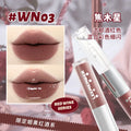 LEEMEMBER Double Head Lipstick Matte Soft Lip Mud Mirror Moisturizing Non-stick Cup Longlasting Lip Glazed Original Lip Makeup
