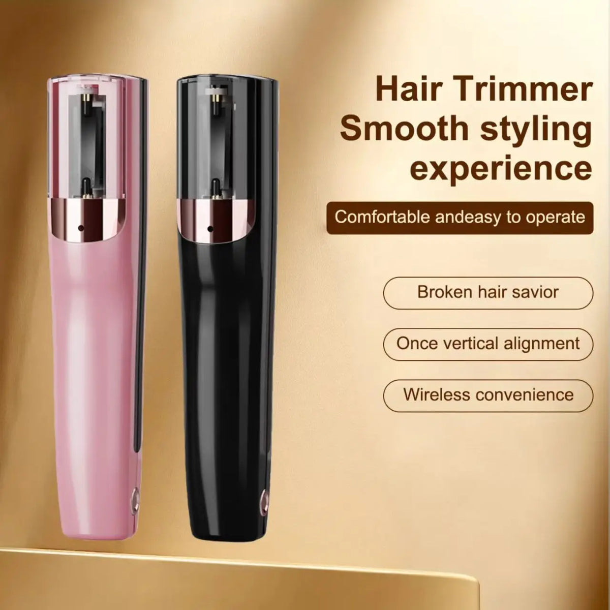Electric Hair Clipper, Dual-Use for Care and Styling, Portable Dual Function Design, Easy to Handle Split Hair Ends. Ideal Beaut