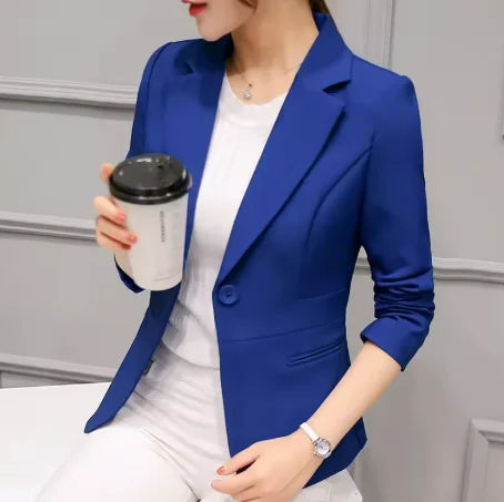 Women Blazer Office Ladies Elegant Outwear Long Sleeve Work Wear Classy Female Pink Suit African Autumn Fashion 2026 New