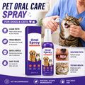 Pet Oral Care Spray for Dogs Cats Dental Breath Freshener 30ml Teeth Cleaner Oral Hygiene Spray Pet Grooming Dental Care Tool