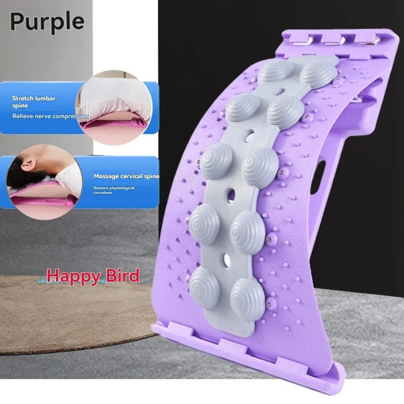 Lumbar Spine Soother Back Massage Board Hunchback Correction Stretching Lumbar Spine to Relieve Nerve Compression Lumbar Support