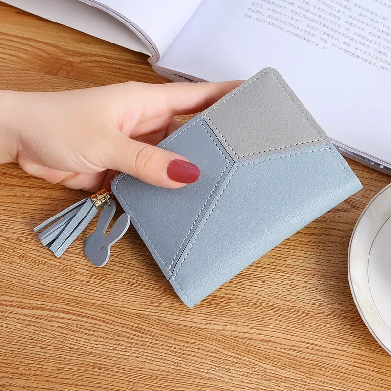 Women Fashion Short Wallet Coin Purse for Women Card Holder Bag Small Ladies Wallet Female Two-fold Hasp Mini Cute Clutch Purse