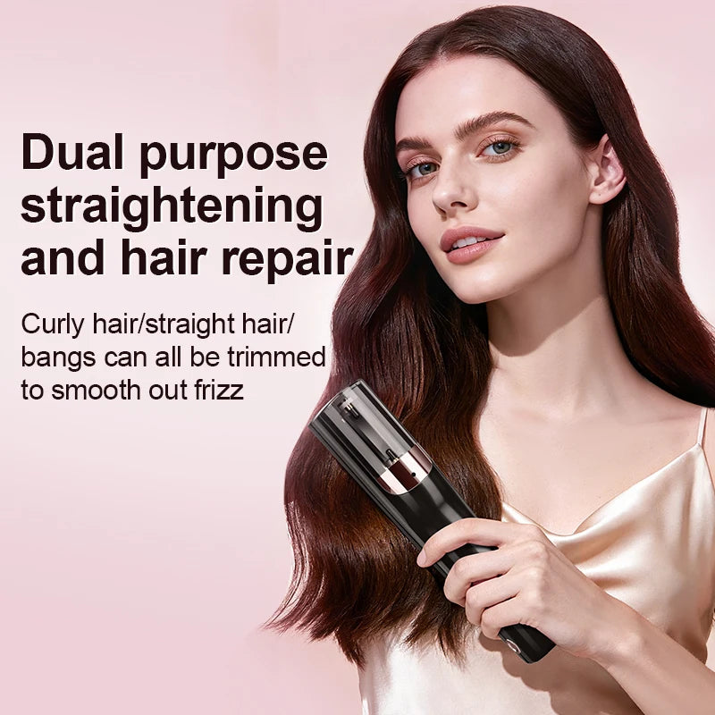 Electric Hair Clipper, Dual-Use for Care and Styling, Portable Dual Function Design, Easy to Handle Split Hair Ends. Ideal Beaut