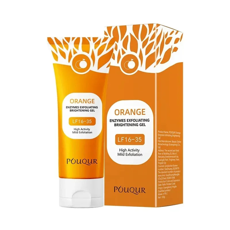 Orange Exfoliating Gel Facial Cleansing Whole Body Scrub Dead Skin Custard