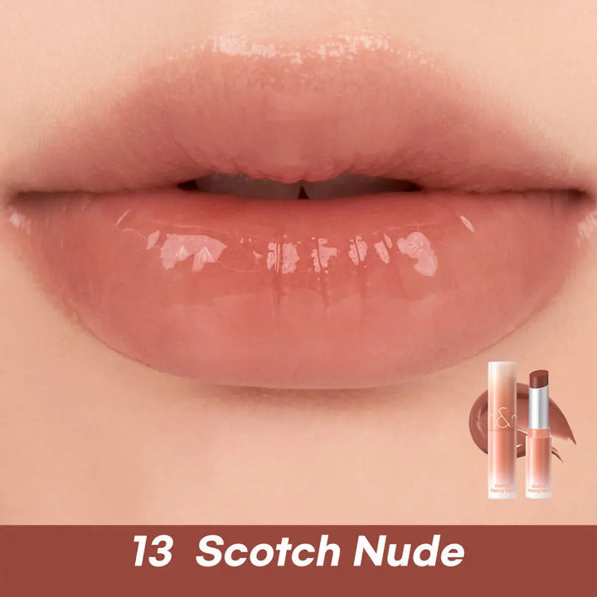 [ClearanceSale] rom&nd GLASTING MELTING BALM,Plumping Hydration,Lightweight Feel,Transparent Look,Korean Cosmetic,Korean Makeup