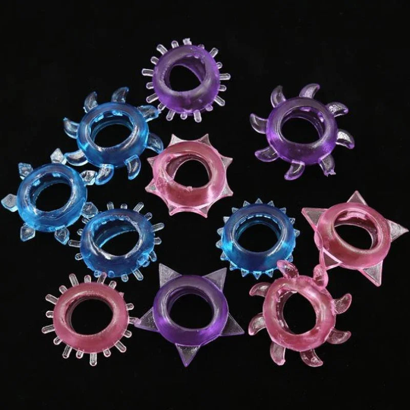 5 Pcs Sex Toys For Men Cock Rings Delay Ejaculation Penis Enlargement Condom Intimate Goods