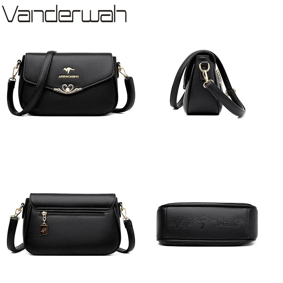 2024 Women's Small Handbags and Purses Female Shoulder Crossbody Bag High Quality Lady Messenger Sac Luxury Design Femme Bolsa