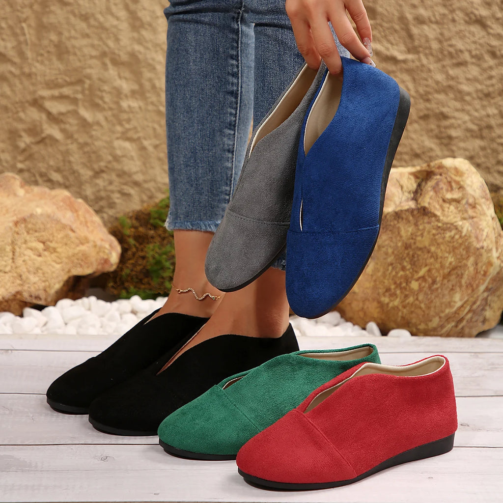 Women Flats Retro Pointed Toe Loafers Spring Autumn Plus Size Flat Shoes Summer Slip on Casual Shoes for Women Zapatos De Mujer