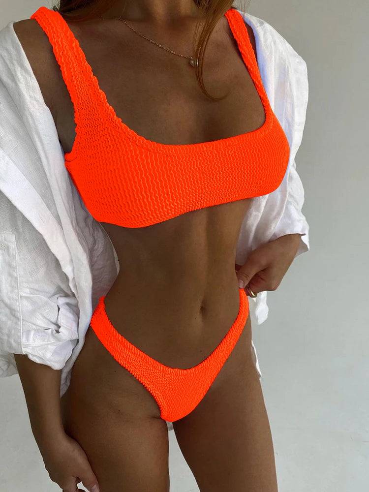 Sexy Bikini 2025 Swimsuit Women Swimwear Push Up Bikini Set Thong Brazilian Bathing Suit Beach Wear Biquini Bather Female