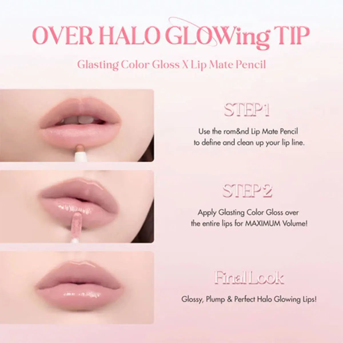 rom&nd Glasting Color Gloss,Glossy Watery Texture,Dewy Cream Film,Plump Juicy Look,Soft Mud Cream,Korean Cosmetic,Korean Makeup