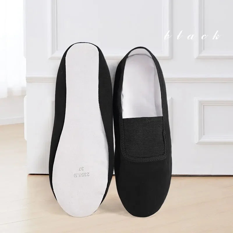 Professional Gymnastics Shoes Ballet Shoes For Girls Whole Leather Sole Standard Yoga Fitness Ballet Shoes Woman Soft Dance Shoe