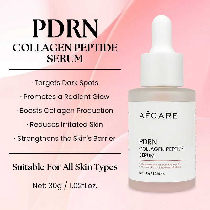 Korean Skincare Pink Intensive Deep Collagen Face Serum with Copper Peptides & Multi Peptides Hydrating Facial Serum for Skin Ca