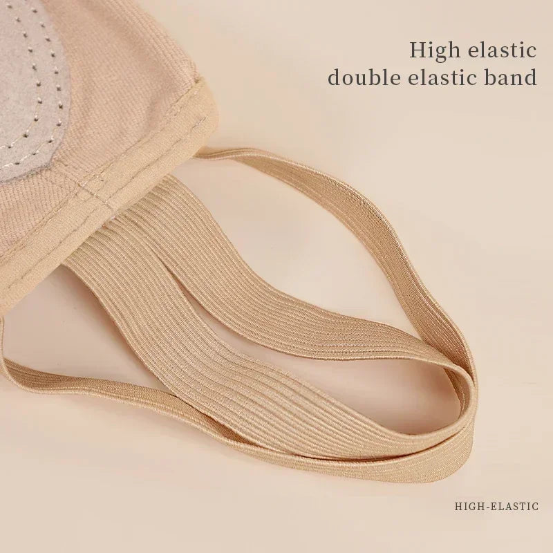 Women's Belly Shoes Half Sole Ballet Shoes Elastic Band Dance Shoes Rhythmic Gymnastics Lightweight Comfortable Shoes
