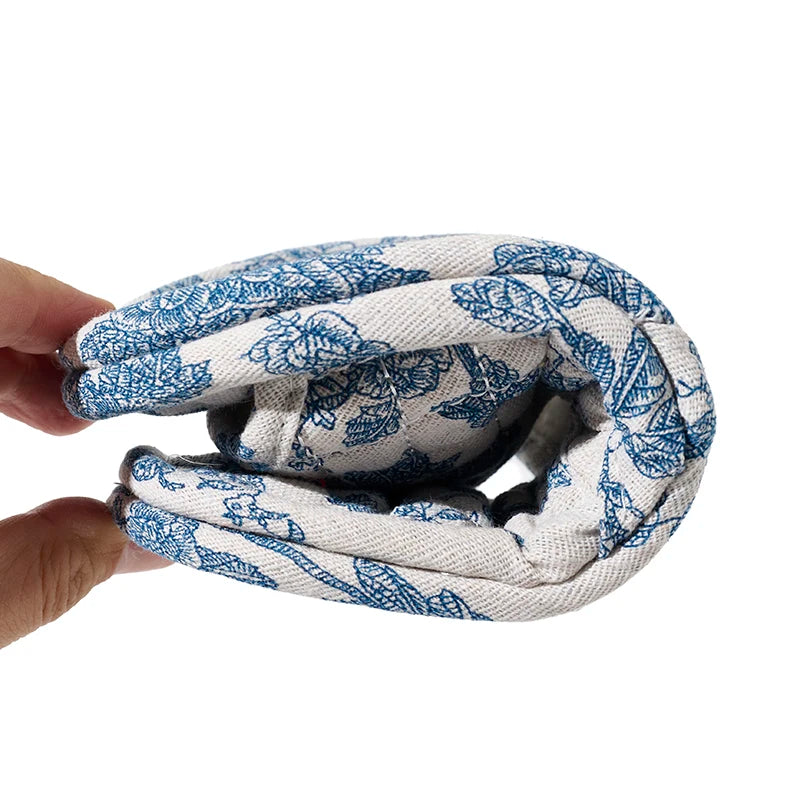New Home Slippers Soft Cotton Floral Floor Shoes Fashion Lightweight  Antislip Indoor Slippers Bedroom Couple Slippers
