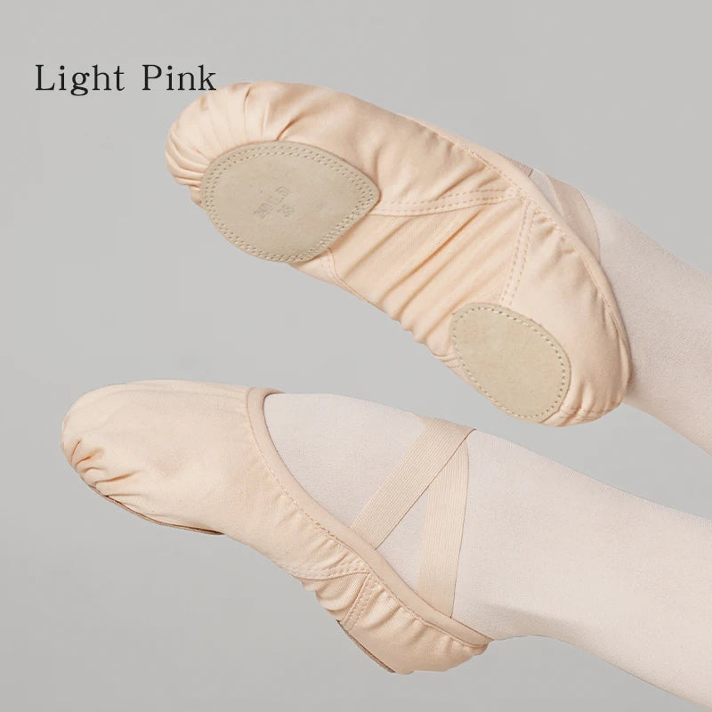 Women Ballet Dance Shoes Split Sole Ballet Slippers for Girls Kids Breathable Ballet Shoes Ballerina Dance Slippers Ballet Flats