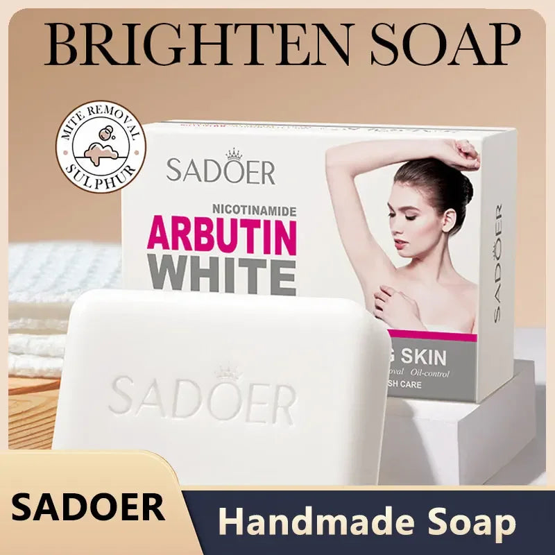 Niacinamide Arbutin Soap Moisturizing and Brightening Deep Cleansing Body Wash Foam Cleanser Handmade Soap