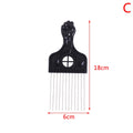 Black Fist Afro Metal Comb African Hair Comb Brush Salon Hairstyle Styling Tool