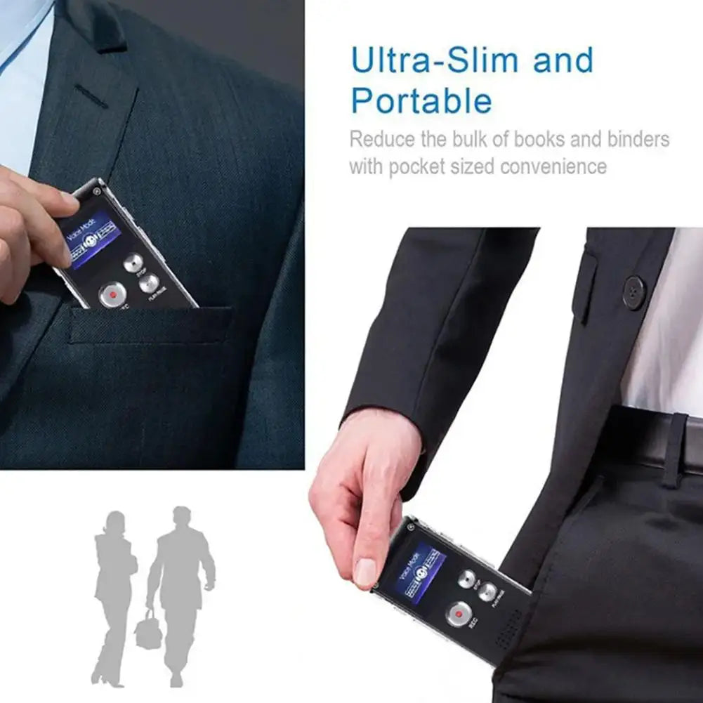 Digital Voice Activated Recorder One‑Click Recording Noise Reduction MP3 Player USB Mini Audio Recording Pen For Conference