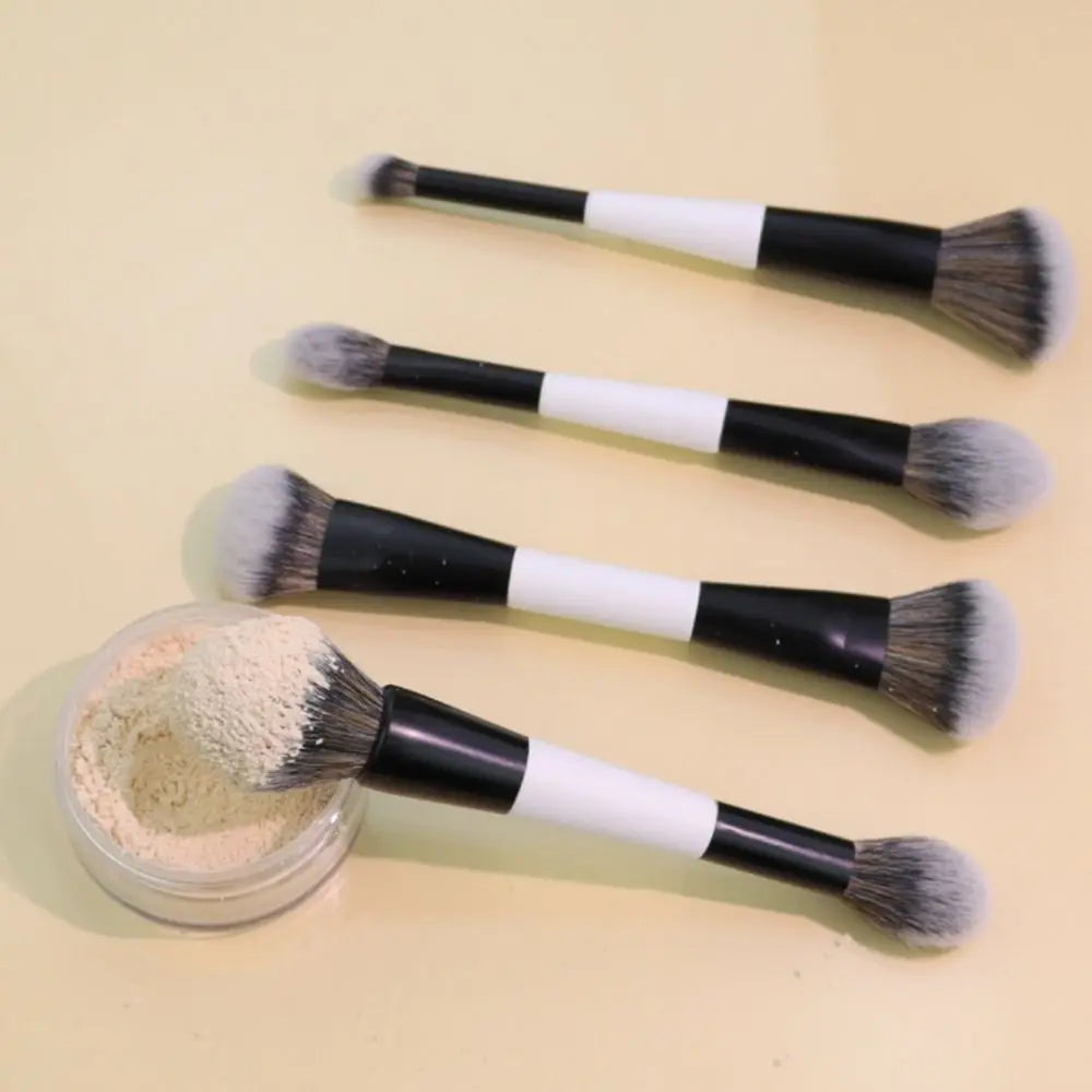 Dual-Ended F4 Contour Face Brush High Coverage Cosmetic Beauty Makeup Brushes Multi-purpose Eyeshadow Concealer Brushes