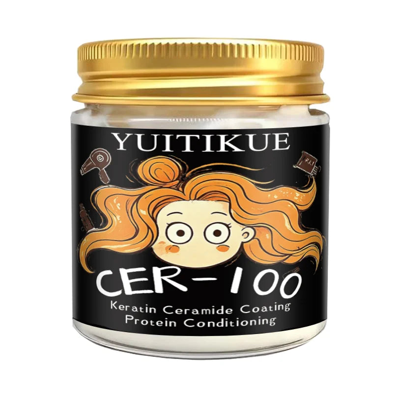 CER‑100 Hair Mask Keratin Ceramide Coating Protein Conditioning Hair Treatment Cream Nourish Repair Dry Frizzy Damaged Hair Care
