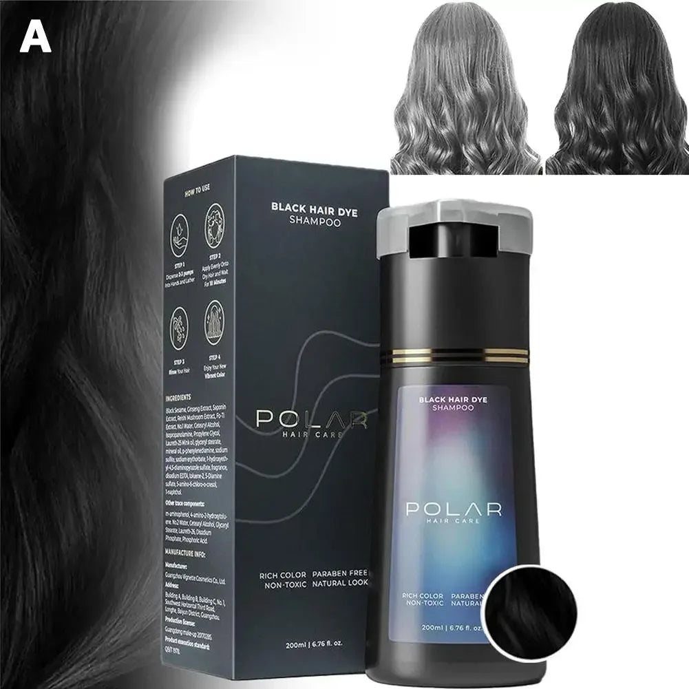 Shampoo De Tintura De Cabelo Para Cabelos Grisalhos Para Mulheres E Homens Kit De Tintura De Cabelo Natural Semi Permanente Sham