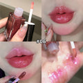 Star Shine Glitter Lip Gloss Water Light Mirror Shimmer Lip Tint Lasting Moisturizing Non Sticky Glossy Liquid Lipstick Makeup