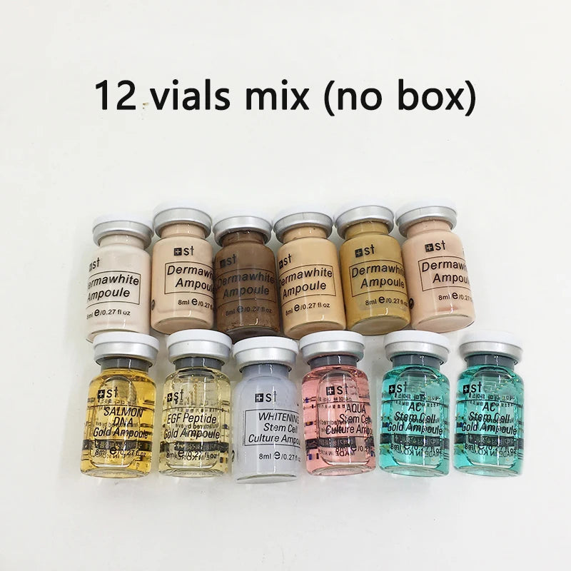 Korea 8ml BB Cream Skin Booster Kit Salmon DNA /Peptide Whitening Moisturize Rejuvenation Essence Facial Skin Care Beauty