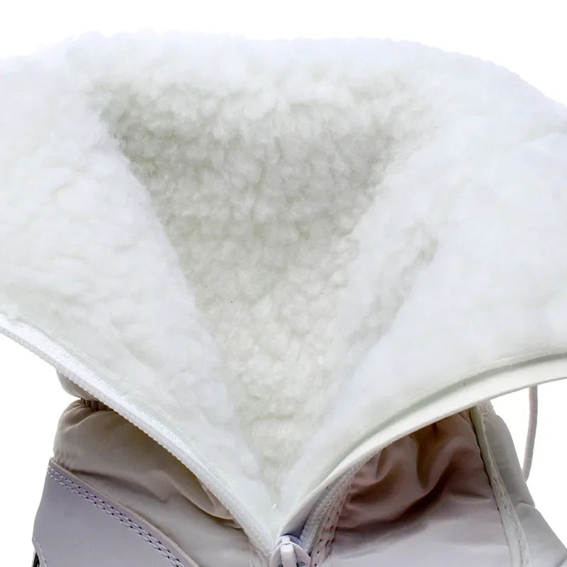 Winter Boots Thick Plush Waterproof Non-slip Boots Fashion Women Winter Shoes Warm Fur Botas Mujer Women Snow Boots Platform