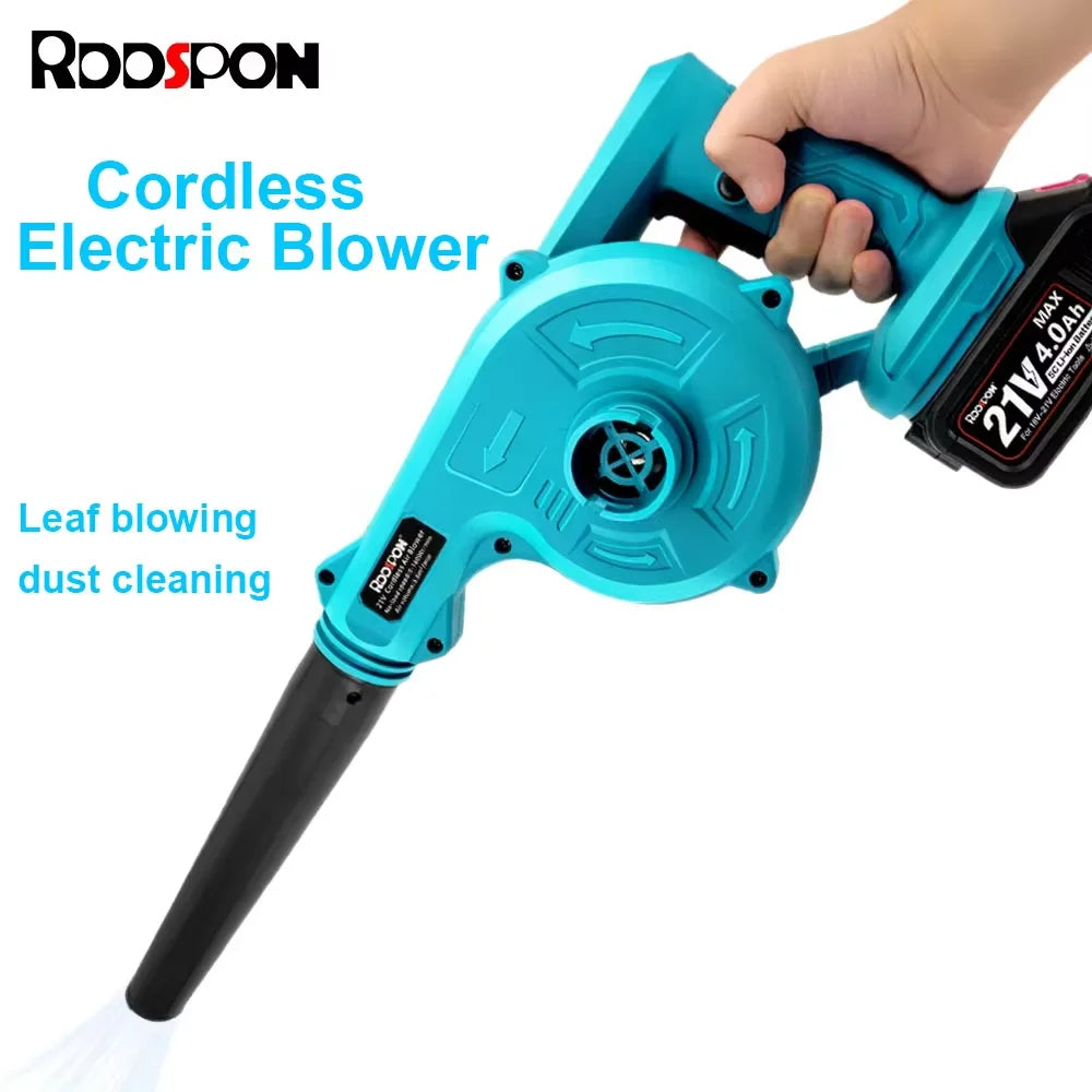 2 in 1 Cordless Electric Blower Vacuum Cleaner Blower Suction Leaf Blower Dust Cleaner Power Tool Power Tool Suitable for Makita