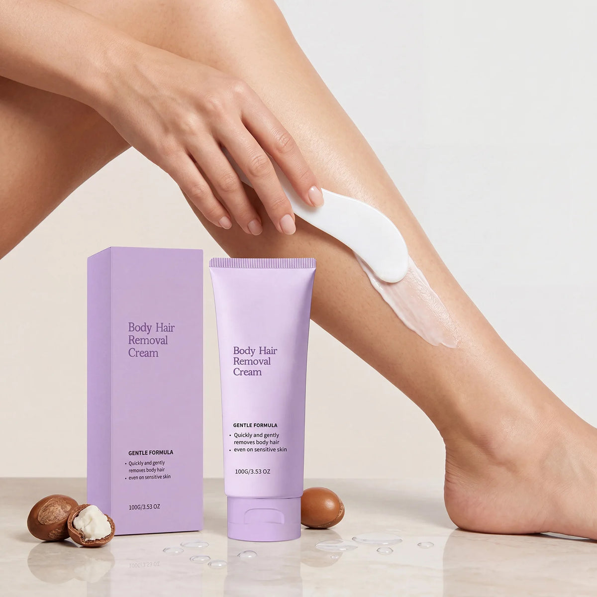Body Hair Removal Cream Non-Irritating Hair Growth Inhibitor Prevent Dark Spots Smoothing Soothing Skin Painless Depilatory Care