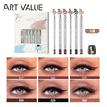 ART VALUE 6 Color Matte Eyeliner Pencil Makeup Sets Easy Coloring Sweat Proof Eyeshadow Pencil Lasting Shimmer Eyeliner Cosmetic