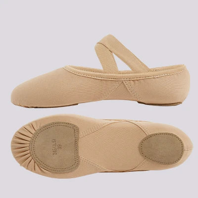 Women Ballet Dance Shoes Split Sole Ballet Slippers for Girls Kids Breathable Ballet Shoes Ballerina Dance Slippers Ballet Flats