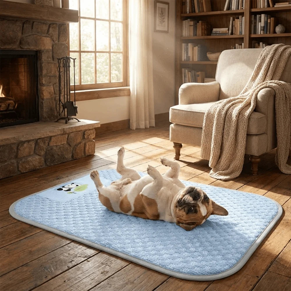 Cat Nest Mat Breathable Dog Cool Mat Soft Anti-slip Pet Sleep Mat Comfortable Large Space Pet Cooling Pad Summer