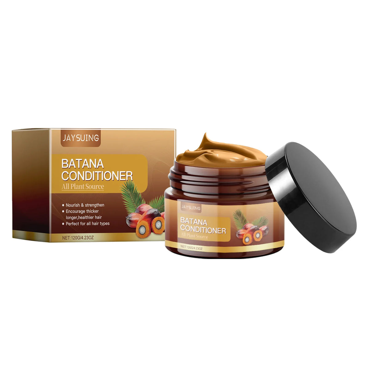 Hair Care Product Batana Oil Shampoo Conditioner Repair Split Ends Frizzy Damage Moisturize Smooth Shiny Keratin Hair Mask Serum