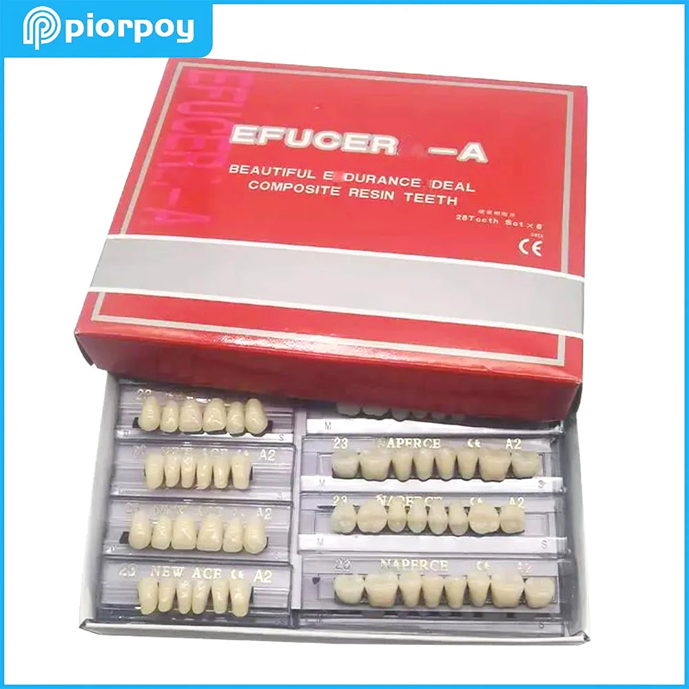 PIORPOY 156Pcs/1Box Dental Teaching Model Dedicated Teeth Care Tool A3 Dental Oral Material Anterior Upper Dentistry Dropship