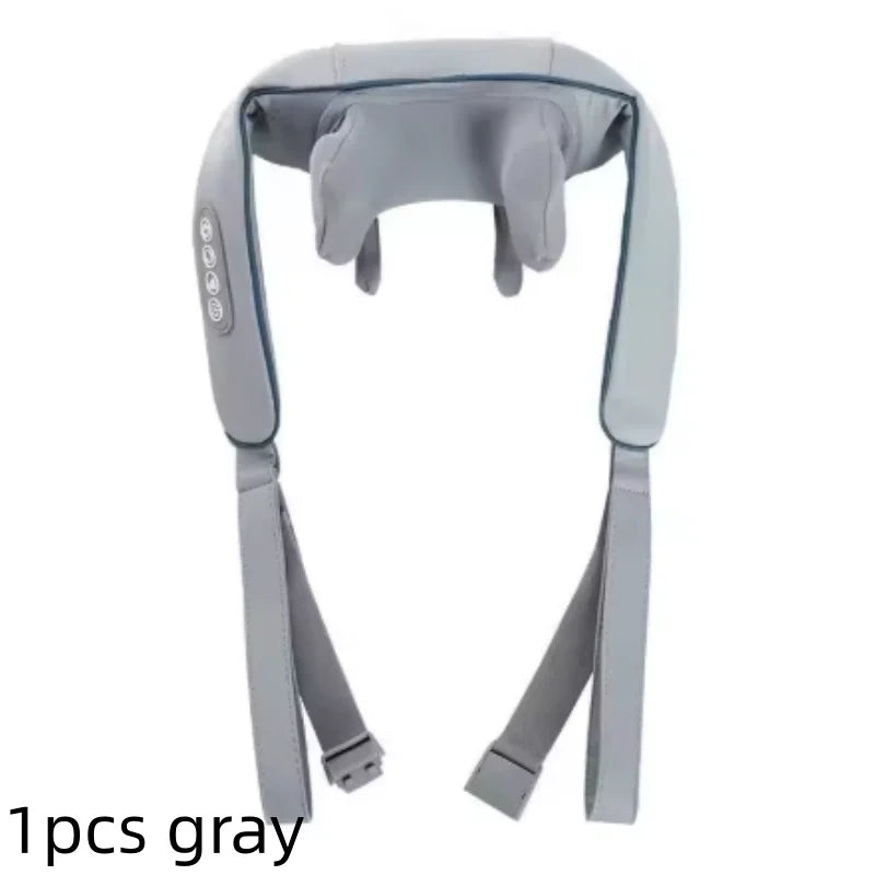 Neck Massager Cordless Shiatsu Shoulder Back Massager with Soothing Heat Electric Deep Tissue for Neck Waist Traps Back