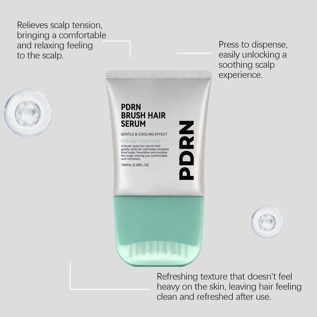 Scalp Care Serum With Centella Asiatica Extract Hair Root Nourishing Treatment Essence For Dry Scalp Moisturizing Lightweight