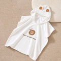 Baby Hooded Bathrobe Kids Bath Towel Super Soft Bathrobe Newborn Absorbent Quick Drying Bathroom Towel Summer Beach Towel